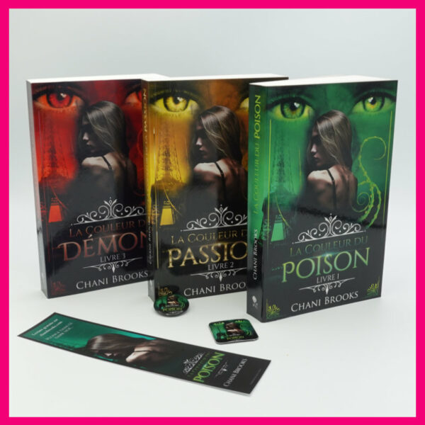 les trois tomes de la dark romance la couleur du poison