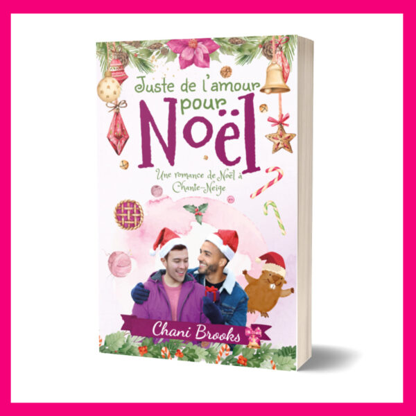 couverture seule du petit dernier des romances de noel à chante-neige avec john et mattia en couverture