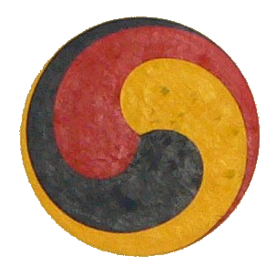 triskel  - yin yang tibétain à trois couleur