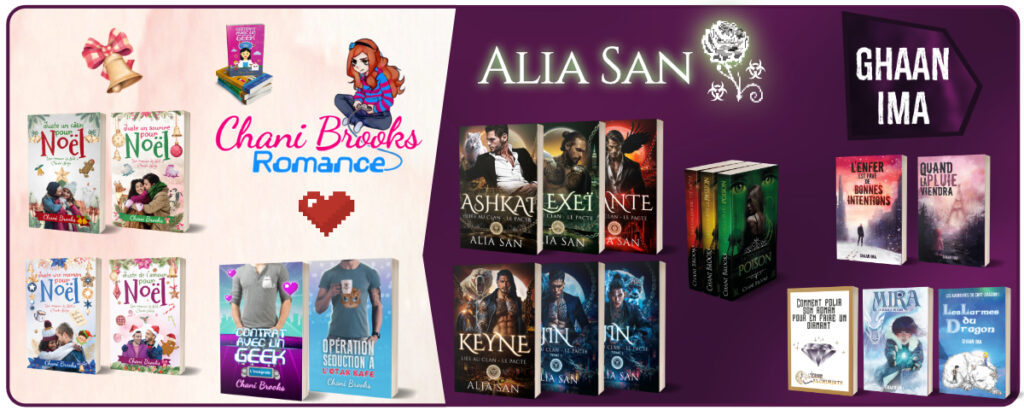 livres de chani brooks, alia san et ghaan ima